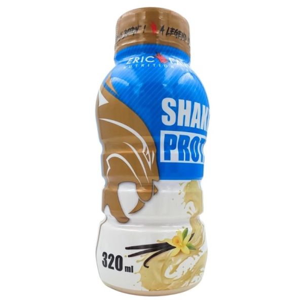 Eric Favre Shake Protein Saveur Vanille 320 ml - Boisson hyperprotéinée pour le développement musculaire