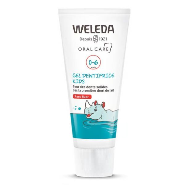 Weleda Gel Dentifrice Au Fluor Kids 0-6 Ans Menthe Douce - Lot de 2 x 50ml