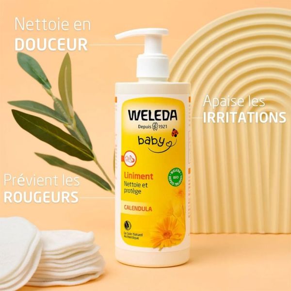 Weleda Baby Liniment Calendula 400ml – Apaisement et hygiène