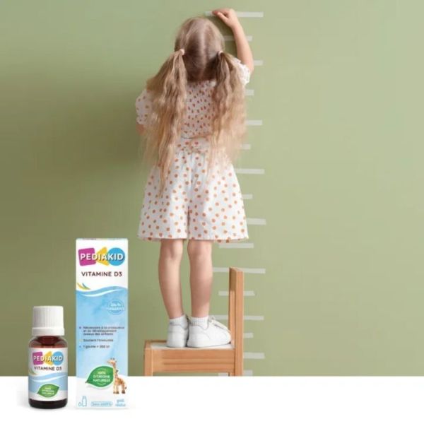 Pédiakid Vitamine D3 200 UI 20 ml – Capital osseux et immunité