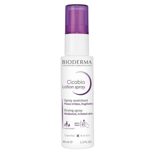 Bioderma Cicabio Lotion Spray Réparateur Asséchant Peaux Irritées 40 ml