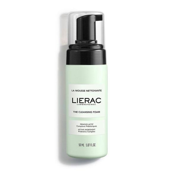 Lierac La Mousse Nettoyante - Nettoyage Doux et Efficace - Flacon-Pompe de 50 ml