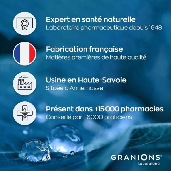 Granions Mélatonine 1,9 Mg 180 Comprimés - Sommeil réparateur, aide à l'endormissement rapide, Pack 6 mois