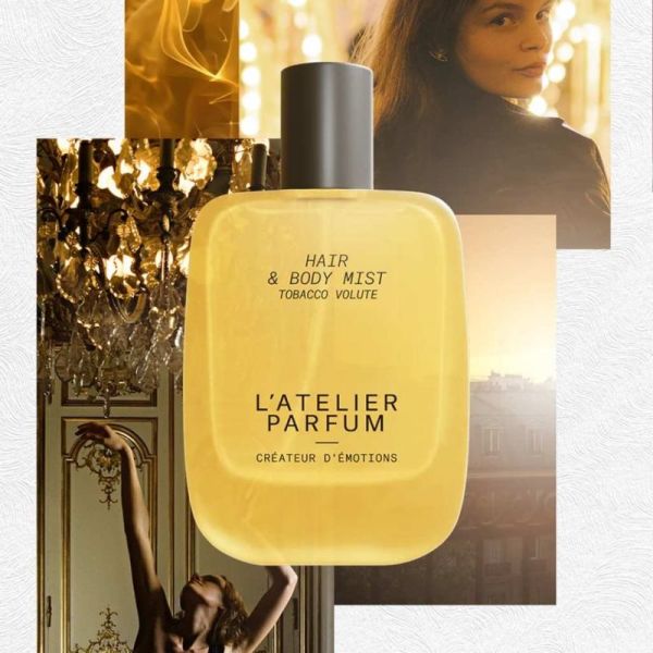 L'Atelier Parfum Tobacco Volute 50ml - Brume Parfumée Envoûtante pour Corps et Cheveux