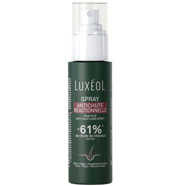 Luxéol Spray Antichute Réactionnelle - 100ml - Freine la chute, renforce et redonne vitalité