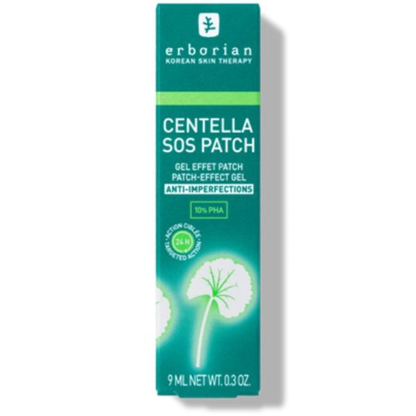 Erborian Centella SOS Patch Anti-Imperfections 9ml – Gel effet patch bouton invisible au PHA