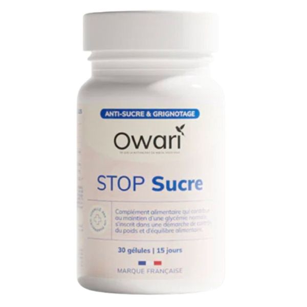 Owari Stop Sucres Anti Sucres et Grignotage 30 gélules – Équilibre glycémique