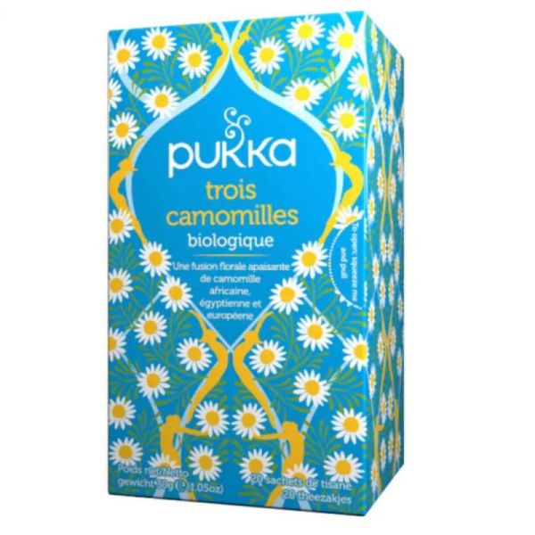 Pukka Tisane Ayurvédique Trois Camomilles Bio 20 sachets