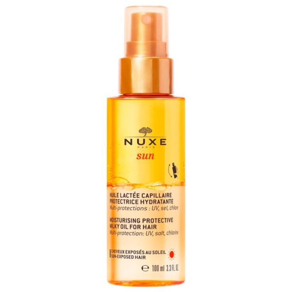 Nuxe Sun Huile Lactée Capillaire - 100 ml - Protection solaire et éclat des cheveux