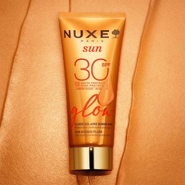 Nuxe Sun Fluide Solaire Bonne Mine SPF 30 40ml – Protection cellulaire et éclat du teint