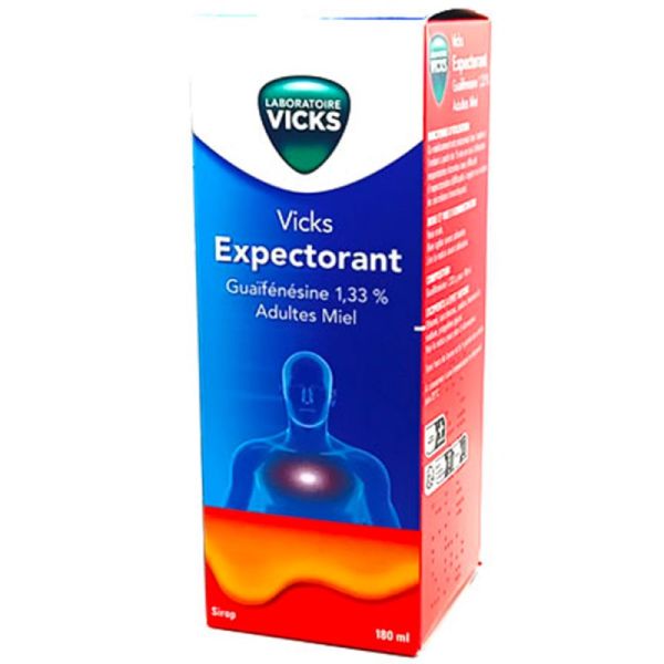 Vicks Expectorant 180 ml - Guaïfénésine