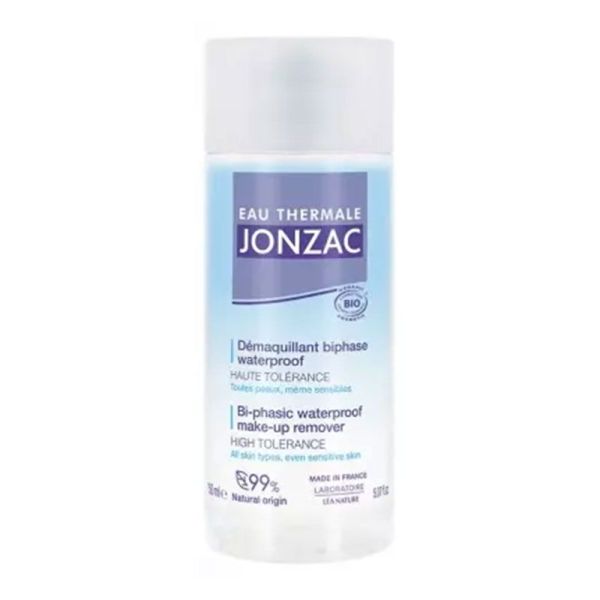 Eau Thermale Jonzac Démaquillant Biphase Waterproof BIO - Convient à Toutes les Peaux - 150 ml