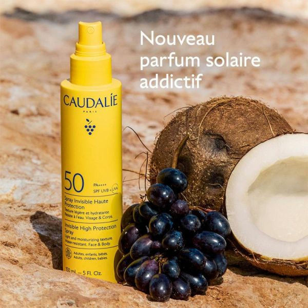 Caudalie Vinosun Protect Spray Solaire Invisible SPF50 75ml – Protection et antioxydant