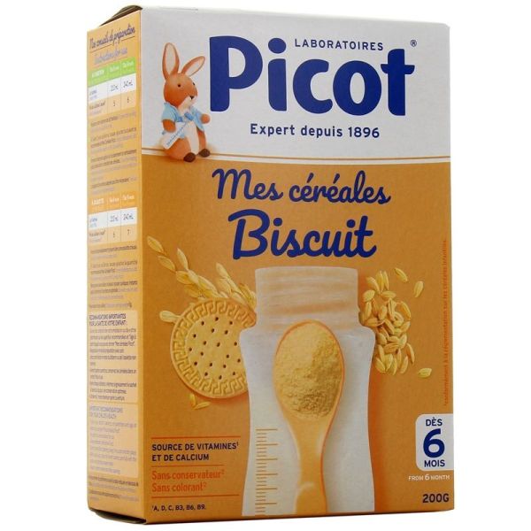 Picot Mes Céréales Saveur Biscuit Dès 6 mois - 200g