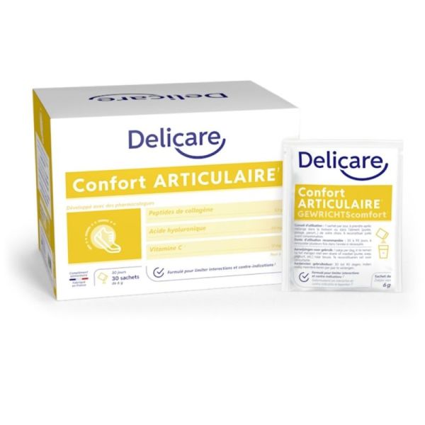 Delicare Confort Articulaire 30 sachets - Soutien du confort des articulations