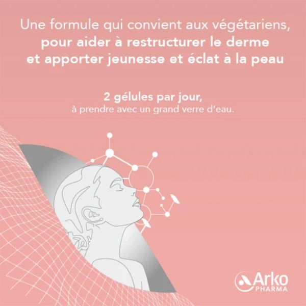 Arkopharma Collagène + Dermo Restructurant 60 Gélules – Fermeté et éclat