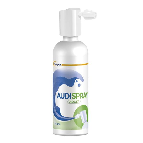 Audispray Adulte Hygiène de l'Oreille Lot de 2 x 50ml - Bouchon de Cérumen