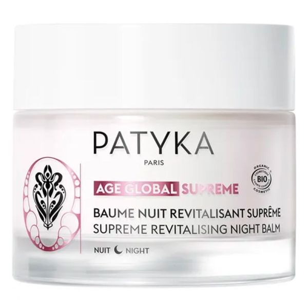 Patyka Âge Global Suprême - Baume Nuit Revitalisant Bio - Régénère et Illumine - 50ml