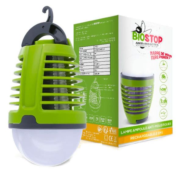 Biostop Anti-Insectes - Lampe Ampoule Anti-Moustiques