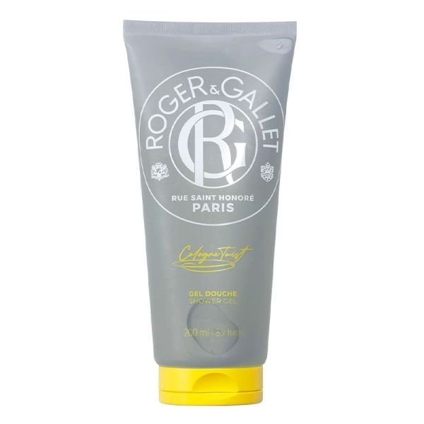 Roger & Gallet Cologne Twist Gel Douche - Tous Types de Peaux - Agrumes & Bois Blancs - 200ml