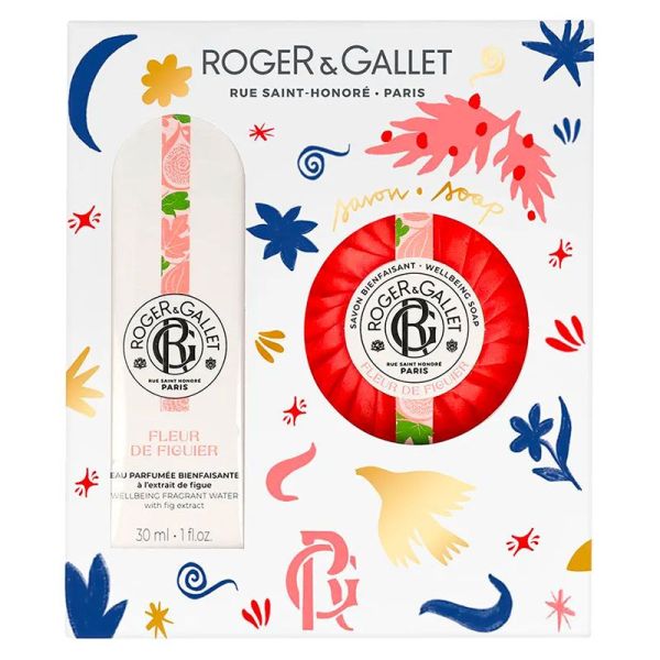 Roger & Gallet Coffret Fleur de Figuier - Eau Parfumée Bienfaisante 30 ml + Savon 100 gr OFFERT