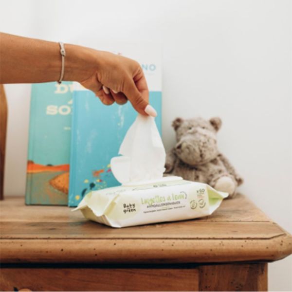 MKL Green Nature Baby Green Lingettes à l'Eau Bio 56 unités – Hygiène et douceur