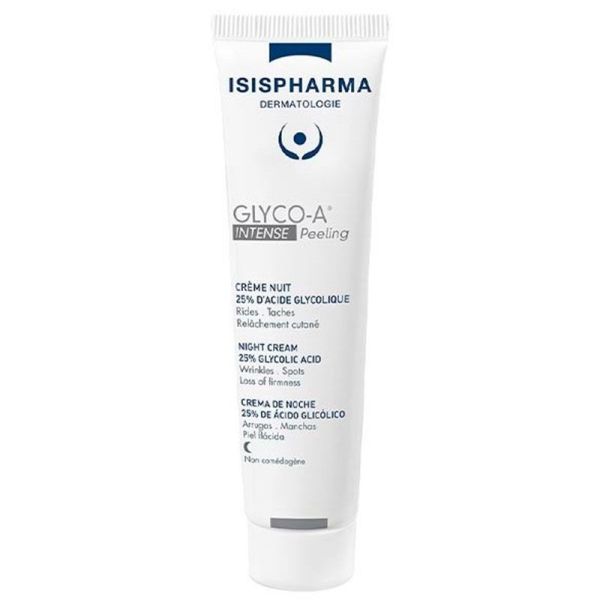 IsisPharma Glyco-A Intense Peeling - Crème Nuit - Peau Plus Lisse, Ferme et un Teint Lumineux - 30ml