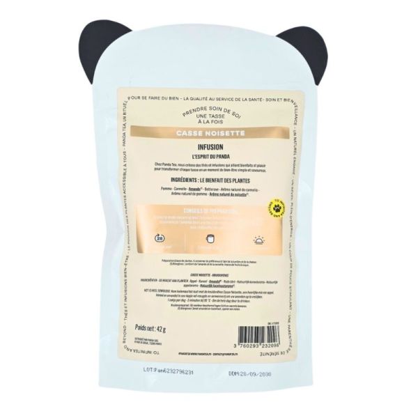 Panda Tea Casse Noisette Infusion 28 sachets - infusion pomme et noisette
