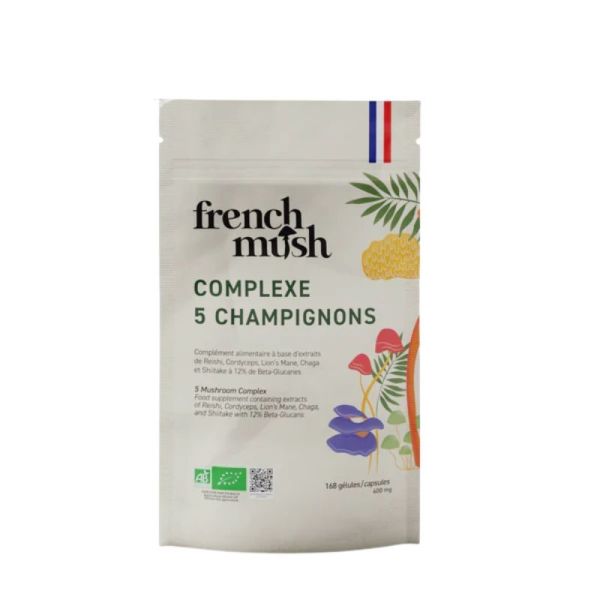 French Mush Complexe 5 Champignons Bio Immunsystem - 168 Gélules