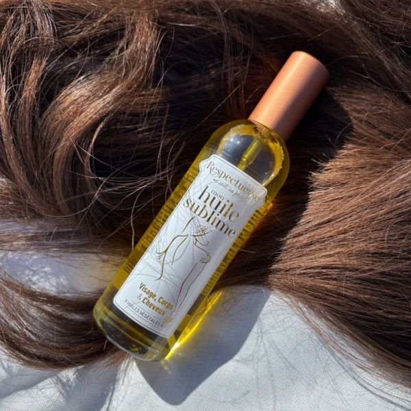 Respectueuse Huile Sublime Bio Visage Corps et Cheveux 50ml – Nutrition et éclat