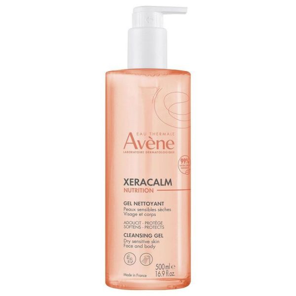 Avène Xeracalm Nutrition Gel Nettoyant Peaux Sensibles Sèches - 500ml