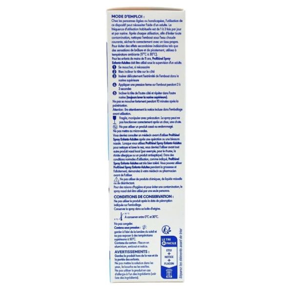 ProRhinel Spray Nez qui Coule Adultes & Enfants Lot de 2 x 100 ml - Lavage nasal fluidifiant