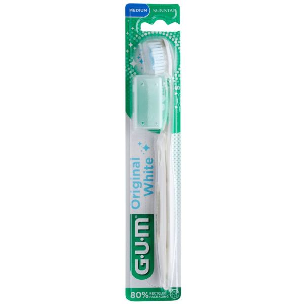 GUM Original White Brosse à Dents Medium 563 - 1 unité