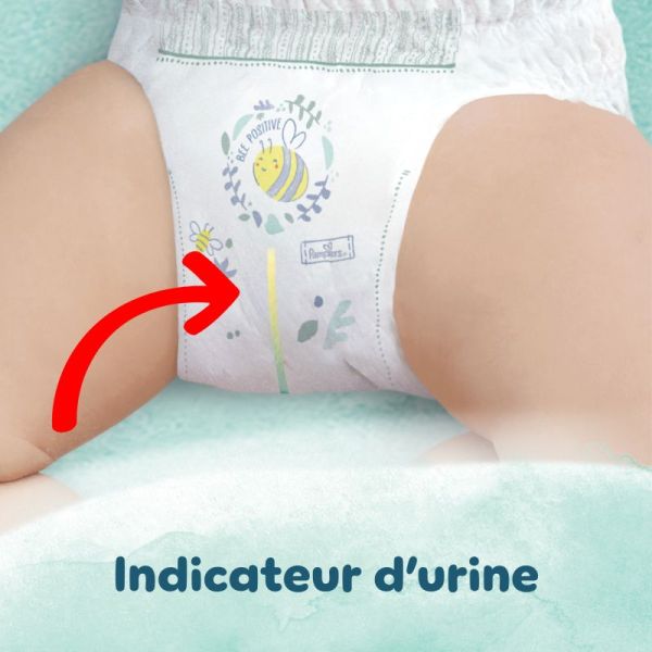 Pampers Harmonie Couches Taille 2 de 4 à 8kg - Maxi Pack 117 couches – Peaux sensibles et 12h au sec