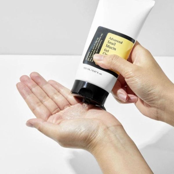 COSRX Advanced Snail Mucin Power Gel Cleanser 150ml - Gel nettoyant moussant réparateur et doux