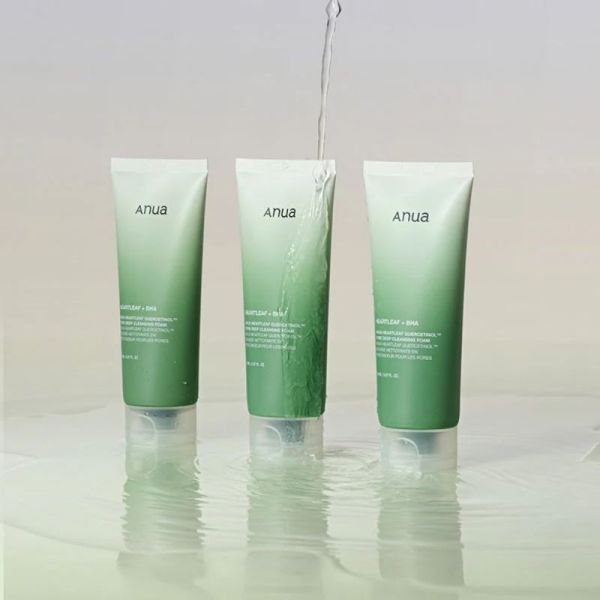 Anua Heartleaf Quercetinol Pore Deep Cleansing Foam 150ml - Mousse nettoyante désincrustante et anti-pores