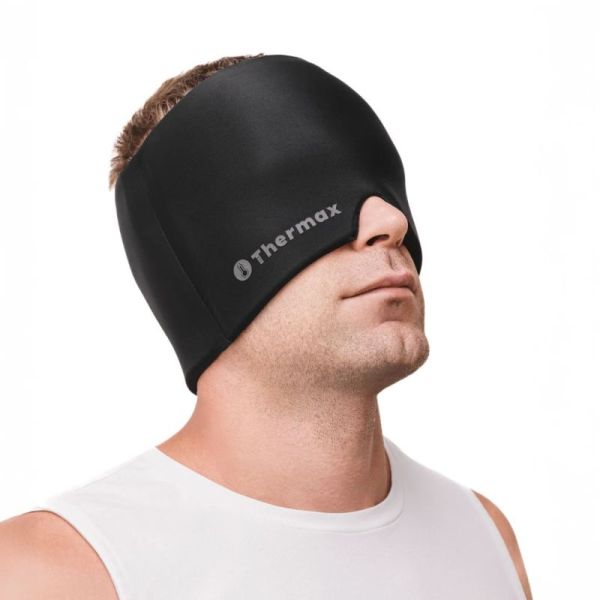 IceThermax Hat Bonnet Migraine Thermo-Thérapeutique Noir