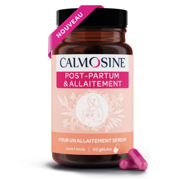 Calmosine Post-Partum & Allaitement 60 Gélules - vitalité, équilibre émotionnel et soutien de la lactation