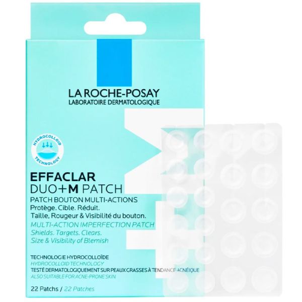 La Roche-Posay Effaclar Duo+M Patch Bouton Multi-Actions - 22 Patchs - Triple action anti-imperfections