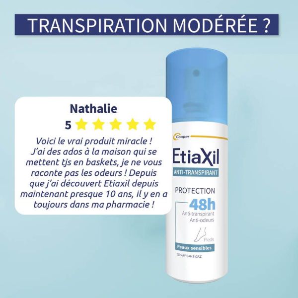 Etiaxil Anti-transpirant Pieds Protection 48h Spray - 100ml