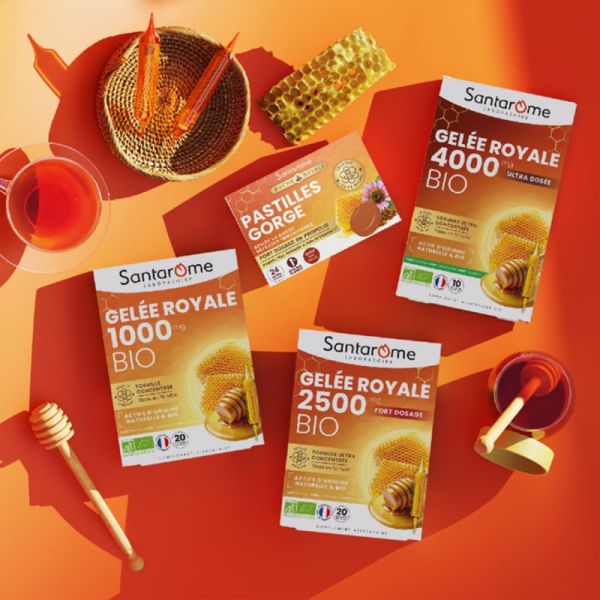 Santarome Ruche Royale Pastilles Gorge 24 Pastilles à Sucer – Confort et immunité