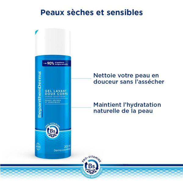 BepanthenDerma® Gel Lavant Doux Corps 200ml