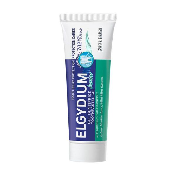 Elgydium Junior Dentifrice Enfant - Arôme Menthe Douce - Protection Caries - 7/12 Ans - 50ml