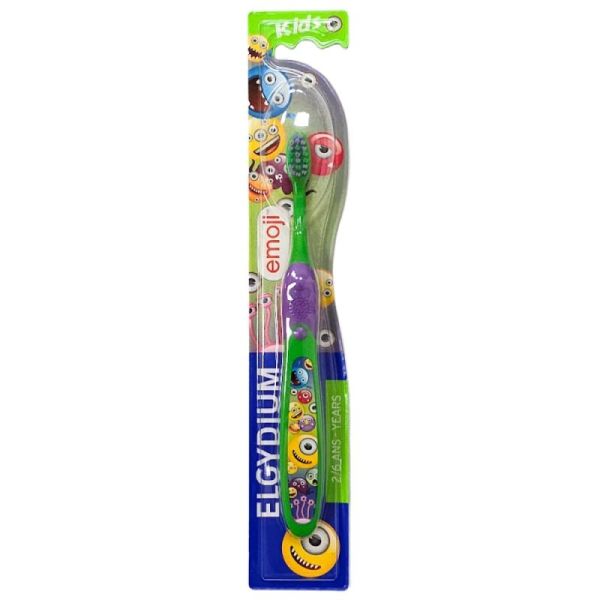 Elgydium Kids Brosse à dents Emoji monstres 2-6 ans