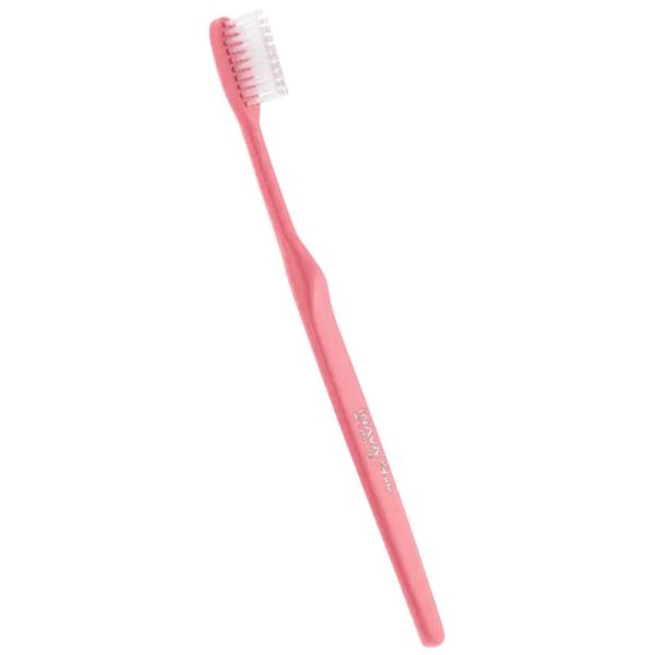 Inava Brosse à dents mi-dure 25/100 - Élimine la plaque dentaire, nettoie