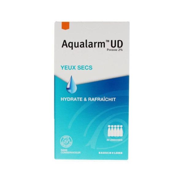 Bausch & Lomb Aqualarm UD Solution Ophtalmique Yeux Secs - 30 Unidoses