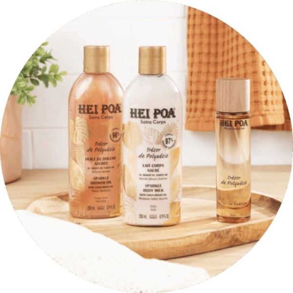 Hei Poa Eau de Parfum Trésor de Polynésie 50ml - Un sillage solaire et envoûtant aux fleurs de tiaré