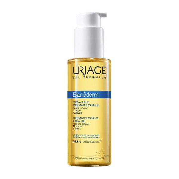 Uriage Bariéderm Cica Huile Dermatologique - 100 ml - Soin Anti-Vergetures et Réparateur