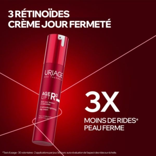 Uriage Age Lift R3 Soin Jour Tenseur 3 Rétinoïdes 40 ml - Lisse et raffermit la peau