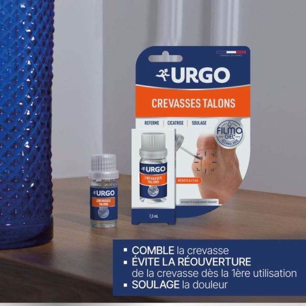 Urgo Filmogel Crevasses Talons - Soulage La Douleur Des Crevasses Aux Talons - 7,5 ml